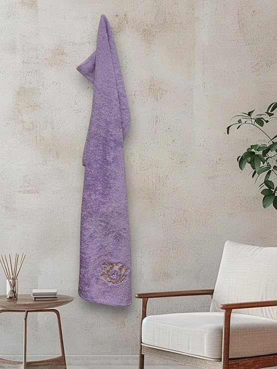 Premium Embroidered Cotton Bath Towel – Letter A