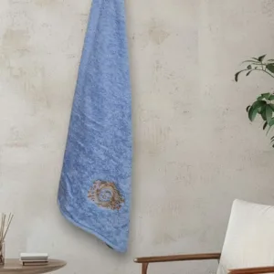 Premium Embroidered Cotton Bath Towel – Letter S
